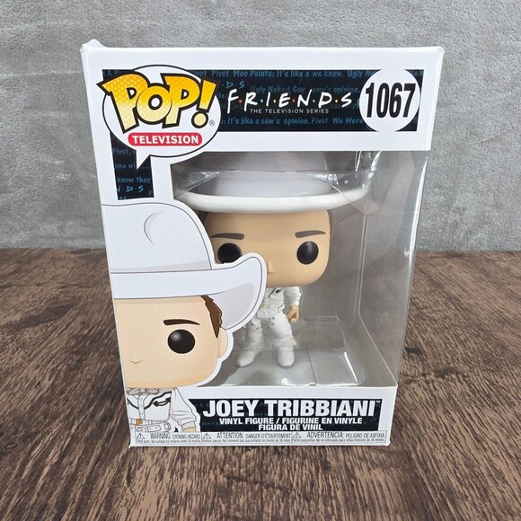 Funko Pop Television Friends Joey Tribbiani White Cowboy Vinyl Figure 1037 Boxed - Picture 1 of 10
